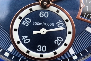 Luxury Cartier J Calibre De Cartier Diver Blue Dial Mark Blue Rubber Strap Cartier Watch00269