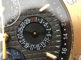New Audemars Piguet Royal Oak 41mm 26574 Black Dial Leather Strap Watch00538