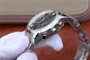 Omega De Ville Chronograph 42mm Black Dial Bracelet Watch00571