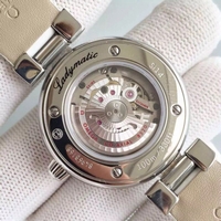 Omega De Ville Lady Purple Dial Leather Strap Watch00135