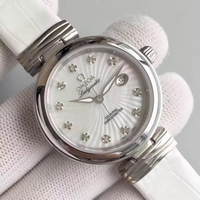 Omega De Ville Lady White Dial Leather Strap Omega Watch00699