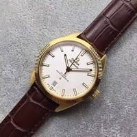 Omega Globemaster Master Chronometer Case White Dial Leather Strap Watch00667