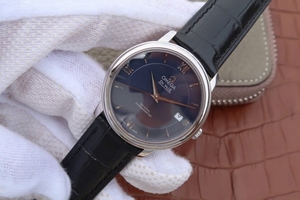 Omega MKF De Ville 37mm Blue Dial Black Leather Strap Omega Watch00214