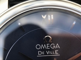 Omega MKF De Ville 37mm Blue Dial Black Leather Strap Omega Watch00214