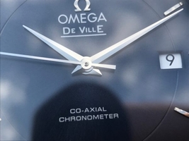 Omega MKF De Ville 37mm Blue Dial Black Leather Strap Omega Watch00214