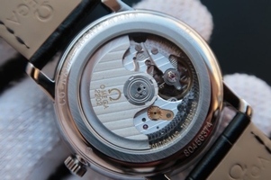 Omega MKF De Ville 39mm Co-Axial White Dial Diamonds Markers Leather Omega Watch00555