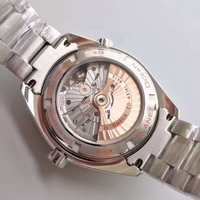 Omega Planet Ocean GMT Gray Dial Orange Bezel Bracelet Watch00359