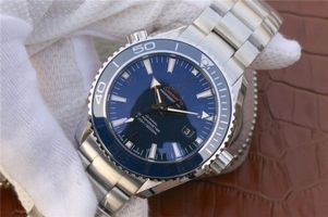 Omega Planet Ocean Professional Blue Liquidmetal Bezel 45mm Bracelet Watch00968