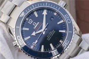 Omega Planet Ocean Professional Blue Liquidmetal Bezel 45mm Bracelet Watch00968
