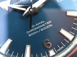 Omega Planet Ocean Professional Blue Liquidmetal Bezel 45mm Bracelet Watch00968