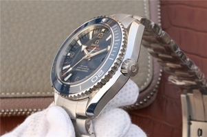 Omega Planet Ocean Professional Blue Liquidmetal Bezel 45mm Bracelet Watch00968