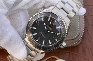 Omega Planet Ocean Professional Ceramic Bezel 45mm Orange Marker Bracelet Watch00898
