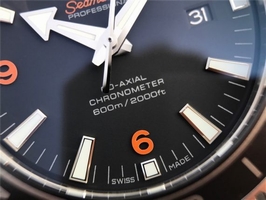 Omega Planet Ocean Professional Ceramic Bezel 45mm Orange Marker Bracelet Watch00898