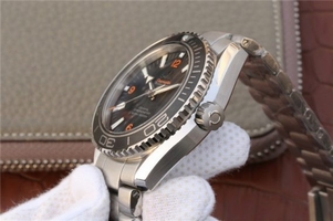 Omega Planet Ocean Professional Ceramic Bezel 45mm Orange Marker Bracelet Watch00898