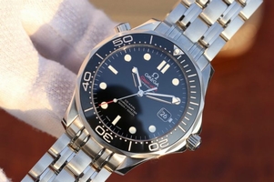 Omega Seamaster 300M Chronometer Black Bracelet Watch00643