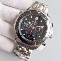 Omega Seamaster 300m Diver Black Dial Black Inner Bezel Bracelet Watch00900