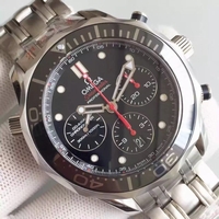 Omega Seamaster 300m Diver Black Dial Black Inner Bezel Bracelet Watch00900