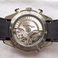 Omega Seamaster Professional Chrono Black Ceramic Black Dial Rubber Strap Watch00329