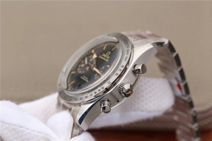 Omega Speedmaster 57 Co-Axial Black Dial Brown Markers Bracelet Watch00964