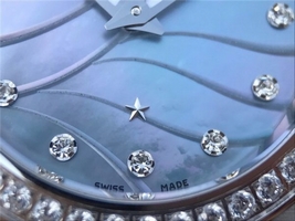 Omega V6 Constellation 27mm Blue MOP Dial Diamonds Bezel Bracelet Ronda Quartz Omega Watch00833