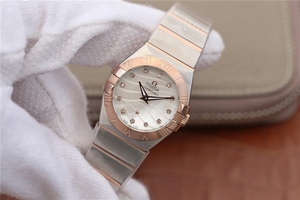 Omega V6 Constellation 27mm Silver Dial Bracelet Ronda Quartz Omega Watch00975