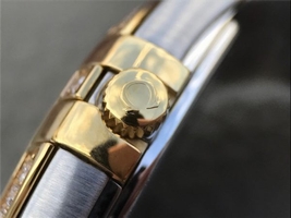 Omega V6 Constellation 27mm Silver Dial Diamonds Bezel Bracelet Ronda Quartz Omega Watch01140