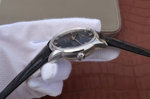 Omega V6 De Ville 41mm Blue Dial Black Leather Strap Omega Watch00170