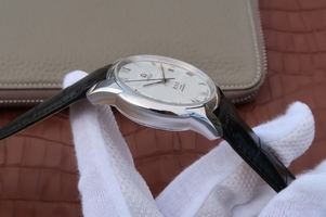 Omega V6 De Ville 41mm White Dial Black Leather Strap Omega Watch01398