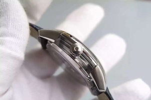 Omega V6F De Ville Hour Vision Co-Axial 41mm Black Dial Black Leather Strap Watch00484