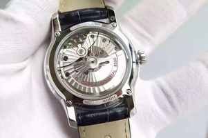 Omega V6F De Ville Hour Vision Co-Axial 41mm Black Dial Black Leather Strap Watch00484