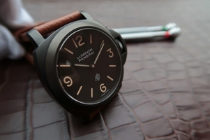 Panerai Luminor PAM360 Thick Leather Strap Watch00864