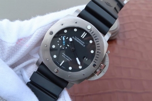 Panerai PAM1305 Titanium Black Dial Rubber Strap Panerai Watch00445