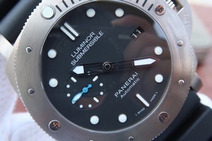 Panerai PAM1305 Titanium Black Dial Rubber Strap Panerai Watch00445