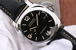 Panerai PAM498 Black Dial Leather Strap Watch00885