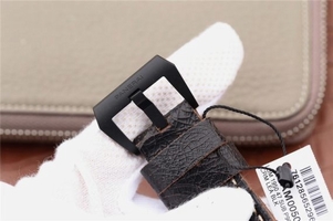 Panerai PAM508 Real Ceramic Black Distressed Calfskin Strap Watch00687