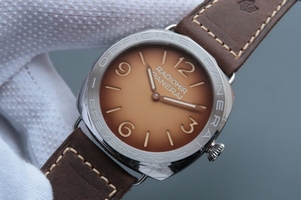 Panerai Radiomir PAM687 Brown Dial Leather Strap Watch00016