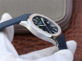 Patek-Philippe Aquanaut 5167 KMF Blue Dial Blue Rubber Strap Watch00773
