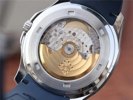 Patek-Philippe Aquanaut 5167 KMF Blue Dial Blue Rubber Strap Watch00773