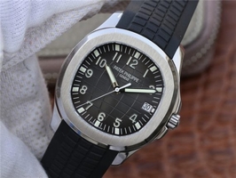 Patek-Philippe Aquanaut 5167 KMF Gray Dial Black Rubber Strap Watch00353