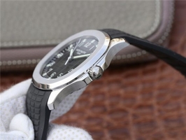 Patek-Philippe Aquanaut 5167 KMF Gray Dial Black Rubber Strap Watch00353