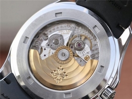 Patek-Philippe Aquanaut 5167 KMF Gray Dial Black Rubber Strap Watch00353