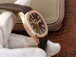 Patek-Philippe Aquanaut 5167 PF Brown Textured Dial Brown Rubber Strap Watch01115