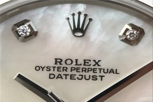 Replica AAA Rolex DateJust 41mm 126300 White MOP Dial Diamonds Markers Bracelet Watch00895