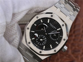 Replica Best Audemars Piguet Royal Oak 41mm 26120 Black Dial Bracelet Watch00633