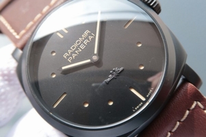 Replica Best Quality Panerai PAM577 Thick Brown Leather Strap Panerai Watch00509