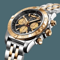 Replica Breitling Chronomat 44 Steel & gold Onyx Black Watch01354