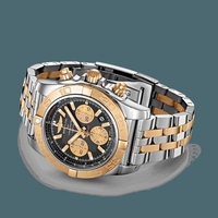 Replica Breitling Chronomat 44 Steel & gold Onyx Black Watch01354