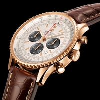 Replica Breitling Navitimer 1 B01 Chronograph 46 Red gold Silver Watch00720