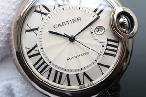 Replica Cartier Ballon Bleu 46mm White Dial Nylon Strap Watch00845
