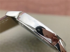 Replica Cartier Ronde De Cartier White Dial Diamonds Bezel Croco Strap Watch00764